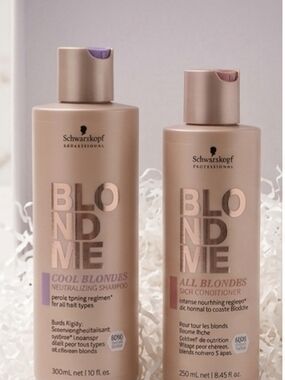 Schwarzkopf BlondMe Cool Blondes Neutralizing Shampoo & Conditioner Set